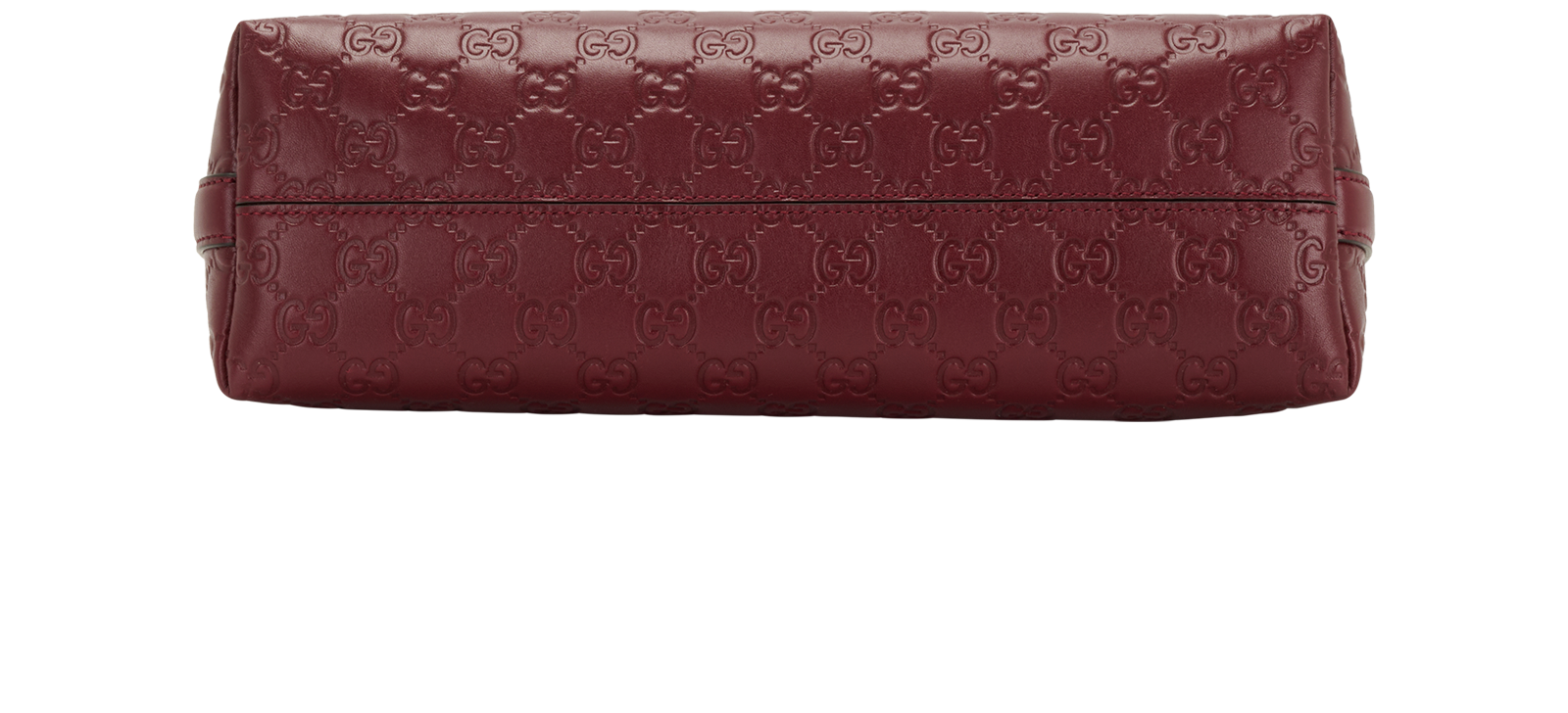 Medium GG Emblem Shoulder Bag, &pound;850, Handbags, Burgundy, Leather, Top view